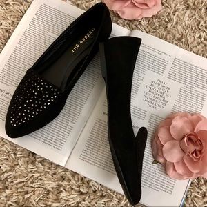 Madden girl - Flat Loafer - size7.5(W)Bk suede ⭐️